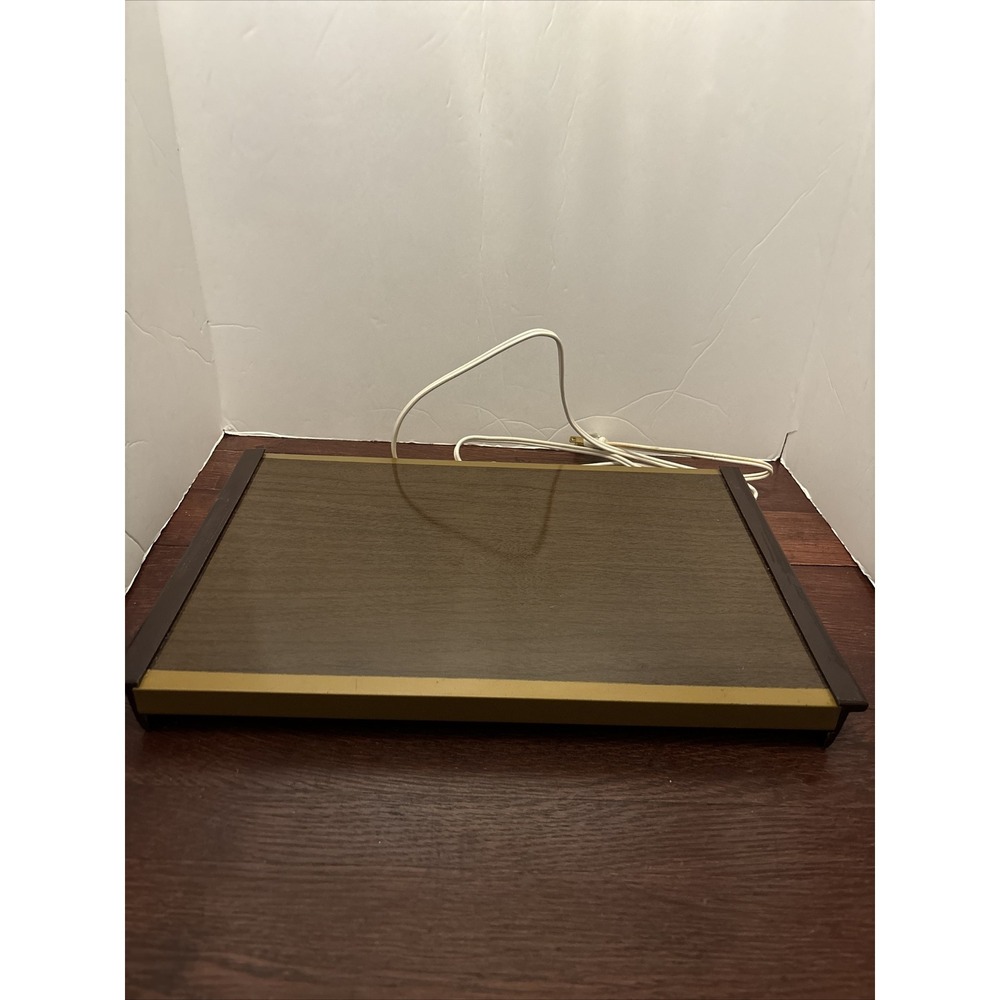 Vintage‎ Hostess Electric Warm-O-Tray Model 60 Brown 11" X 17" Working Condition